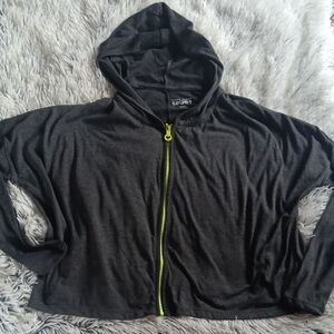 Hard Candy Charcoal Gray Hoodie Jacket